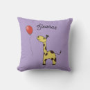Recherche de girafe coussins Rouge