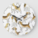 Recherche de beagle horloges Illustration