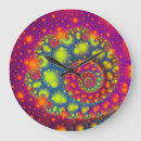 Recherche de fractale en spirale horloges Coloré