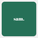 Recherche de monogramme vert autocollants Professionnel