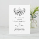 Recherche de rococo invitations Noir et blanc