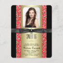 Recherche de bonbon rouge et noir 16 invitations Parties scintillantes