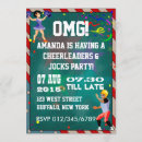 Recherche de pom pom girl invitations Football