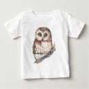 Recherche de hibou mignon vêtements Aquarelle