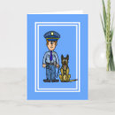 Recherche de chien policier vœux cartes Toute personne