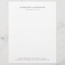 Recherche de papier à en tête Minimaliste