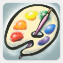 Recherche de palette peintre autocollants Couleurs