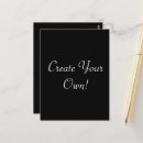 Recherche de mode noir cartes postales Design