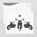 Recherche de motos classiques cartes postales Noir et blanc