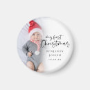 Recherche de christmas photo magnets Noël du bébé
