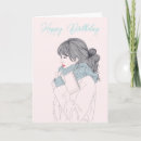 Recherche de geek fille vœux cartes Rose