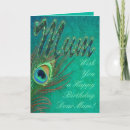 Recherche de plume de paon vœux cartes Pour elle