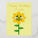 Recherche de abeille joyeuse cartes postales Mignon