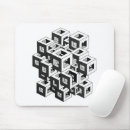 Recherche de motif graphique géométrique tapis souris Noir et blanc