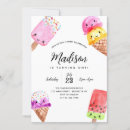 Recherche de crème glacée invitations Fête douce