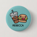 Recherche de caractères de nourriture badges Sourire