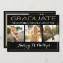 Recherche de gold foil graduation invitations Noir