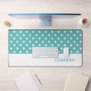 Recherche de pois turquoise tapis souris Moderne