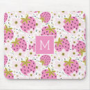 Recherche de fraise tapis souris Rose