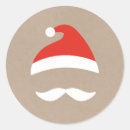 Recherche de dessin père noël autocollants Rouge