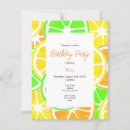 Recherche de tranche de citron invitations Vert