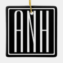 Recherche de monogramme t ornements Noir et blanc