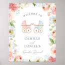 Recherche de baby shower posters signes Révélation de genre