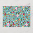 Recherche de nourriture cartes postales Kawaii