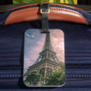 Recherche de tour eiffel paris france bagages étiquettes Rose