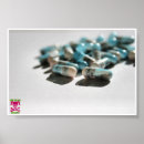 Recherche de médicaments posters Blanc