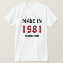 Recherche de année 1981 naissance vêtements Fabriqué en 1981
