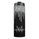 Recherche de argent noir tasses Monogrammé
