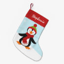 Recherche de pingouins chaussette de noël Rouge