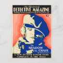 Recherche de crime cartes postales Noir