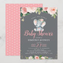 Recherche de éléphant baby shower invitations Élégant