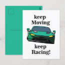 Recherche de voiture de course vintage cartes postales Race