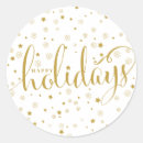 Recherche de happy holidays autocollants Flocons de neige