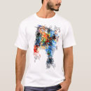 Recherche de poissons abstraits tshirts Résumé