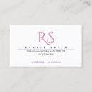 Recherche de monogramme r cartes visite Rose