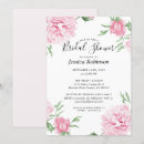 Recherche de blush pink bridal shower invitations Botanique