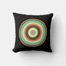 Recherche de cercles concentriques coussins Rétro