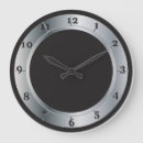 Recherche de style métallique horloges Argent
