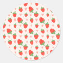 Recherche de fraise cœur autocollants Mignon