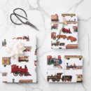 Recherche de trains papier cadeau Vintage