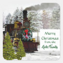 Recherche de train vintage autocollants Hiver
