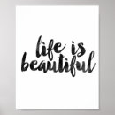 Recherche de la vie est belle posters Motivation