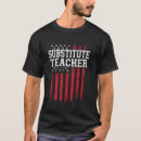 Recherche de professeur remplaçant tshirts Américain