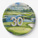 Recherche de anniversaire golf assiettes Papier