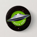 Recherche de soucoupe volante badges Extraterrestre