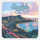 Recherche de vintage hawaii autocollants Plage